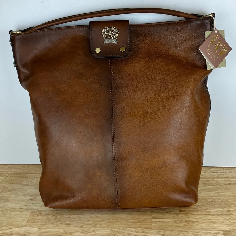 Pratesi Firenze Leather Shoulder Bag Sant'Ellero NWT